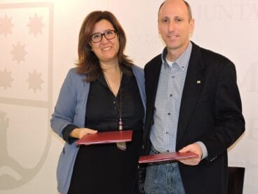 Ana Kringe junto a Jose Francisco Montiel