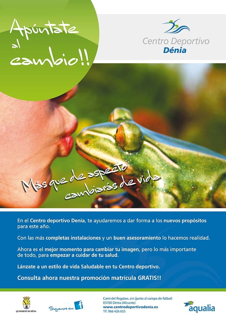 ¡Apúntate al cambio en Centro Deportivo Dénia! 2 Apúntate al cambio en Centro Deportivo Dénia