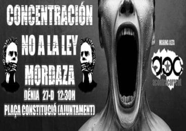 Concentración contra la Ley Mordaza