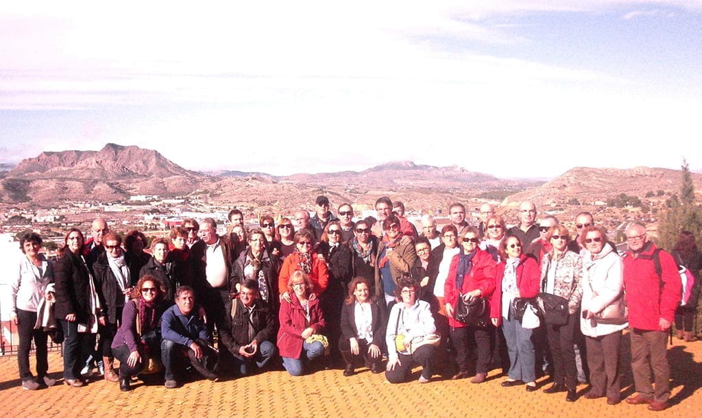 Excursionistas de Dinàmics en Petrer