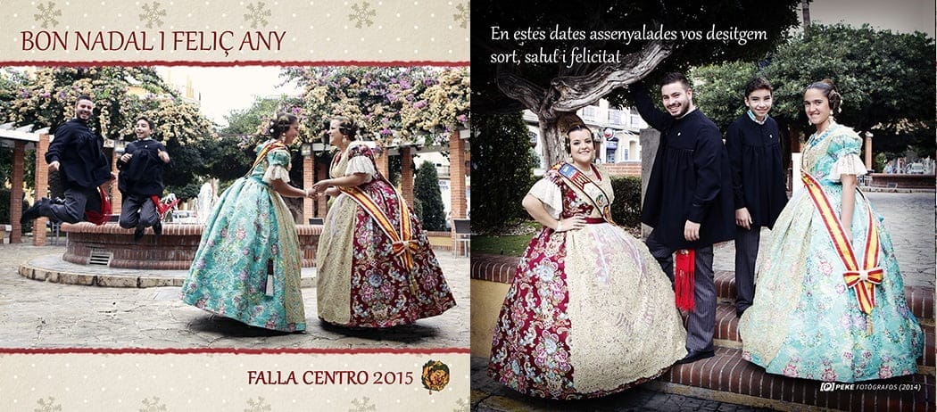 Felicitación de navidad de la Falla Centro