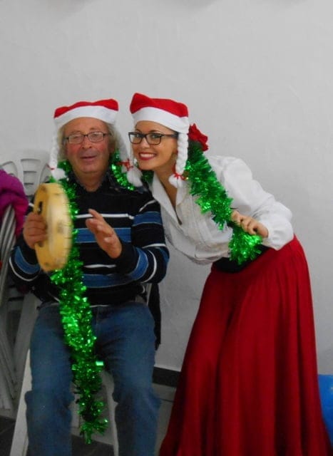 Fiesta de Navidad flamenca de los alumnos de Rebeca Alibrando
