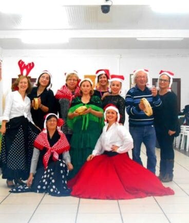 Fiesta navideña de los alumnos de Rebeca Alibrando