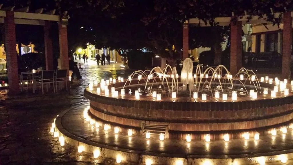 Gran respuesta ciudadana en la Nit de la Llum 1 Glorieta iluminada