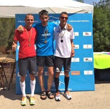 Luis Alberto  Hernando en el podium