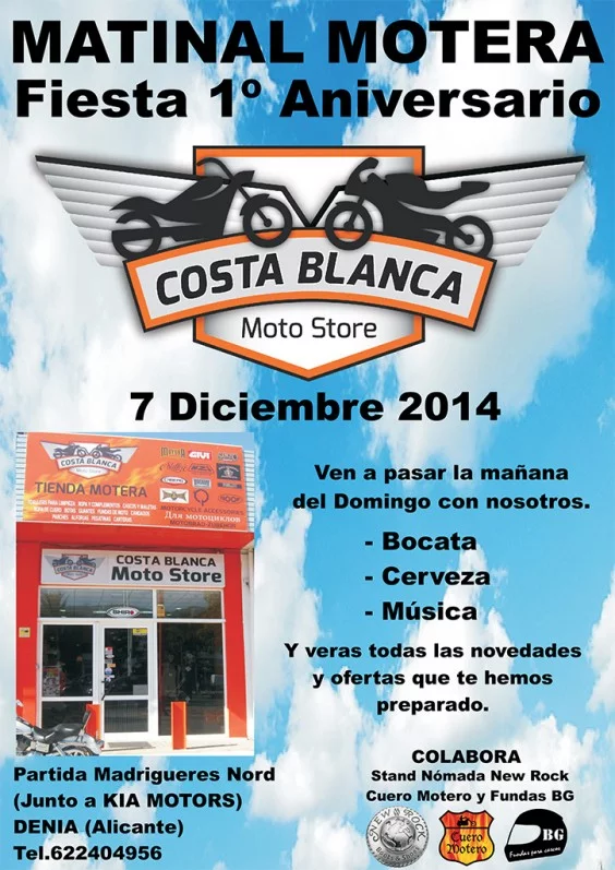 Matinal Motera en Costa Blanca Moto Store