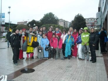 Participantes viaje a la nieve 2014