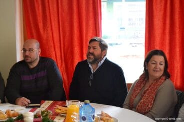 Paula Espí junto a Rafa Carrió y Josep Crespo