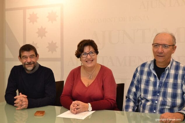 Pepa Sivera junto a Pep Cabrera y Florencio Burrell