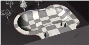Recreación de la pista de Bowl