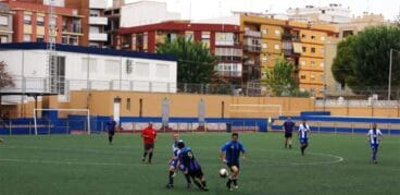 Uno de los partidos de liga de veteranos