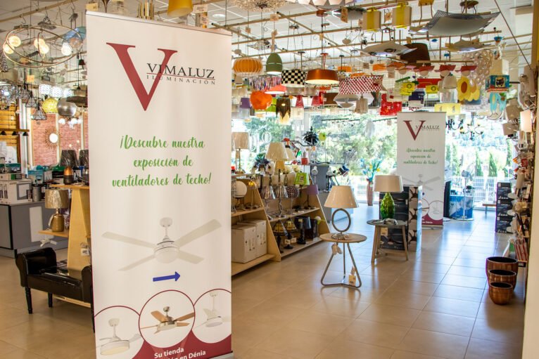 Exposición de ventiladores de techo en Dénia - Vimaluz