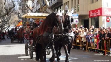 57 Participación de caballos en la festividad de San Antonio de Dénia