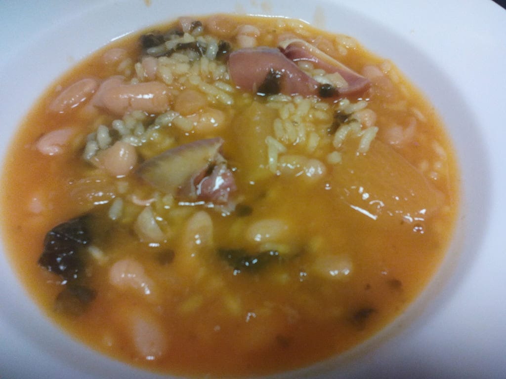 Arròs a fesols i naps en Ca Dora