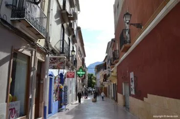 Calle Cop peatonal Dénia