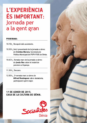 Cartel jornada gente mayor