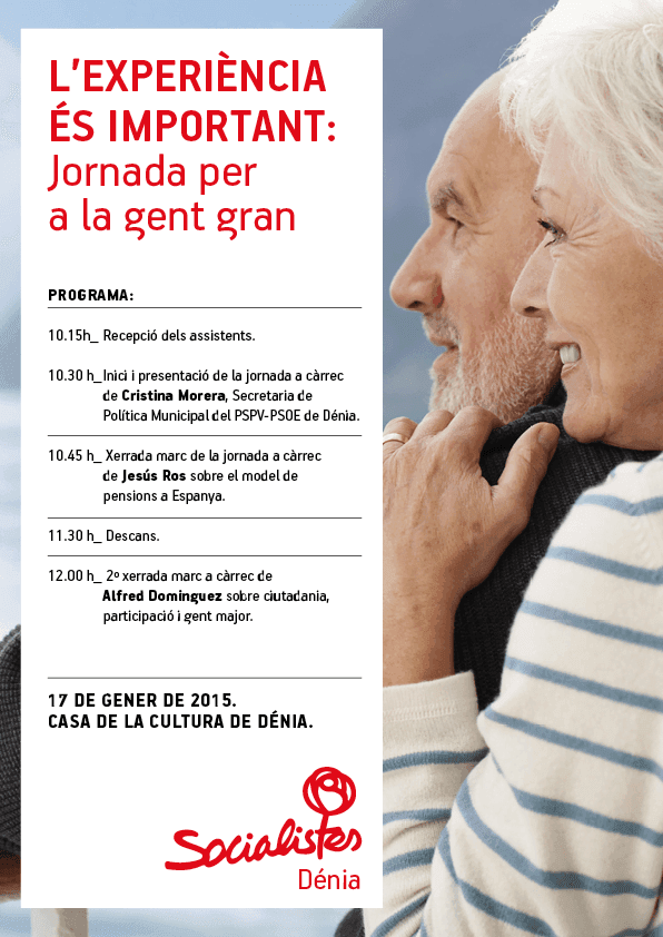 Cartel jornada gente mayor