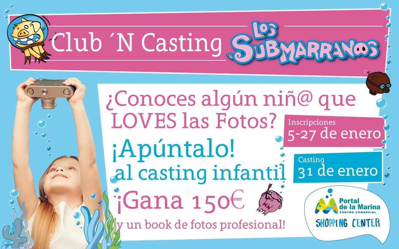 Portal de la Marina busca a los niños y niñas más 'it' de la zona 2 Casting infantil Portal de la Marina