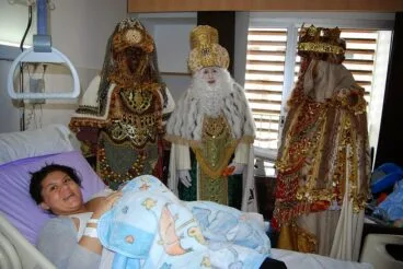 El hospital recibió la visita de los Reyes Magos