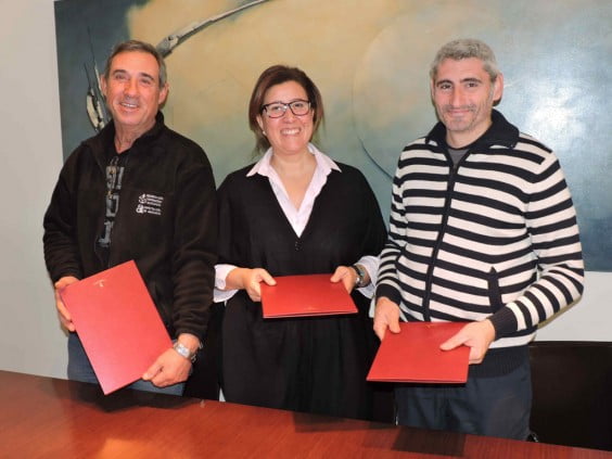 Firma del convenio 2015 con la JLF de Dénia