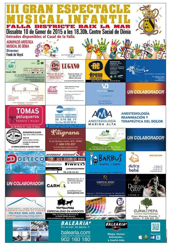 III Espectáculo Musical Infantil Baix La Mar