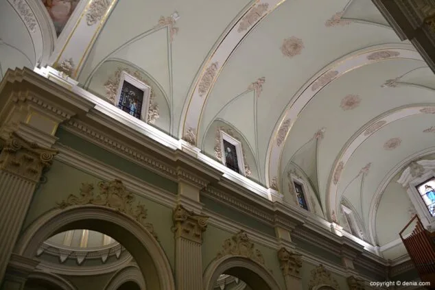 Iglesia de Nuestra Señora de la Asunción detalle de la bóveda