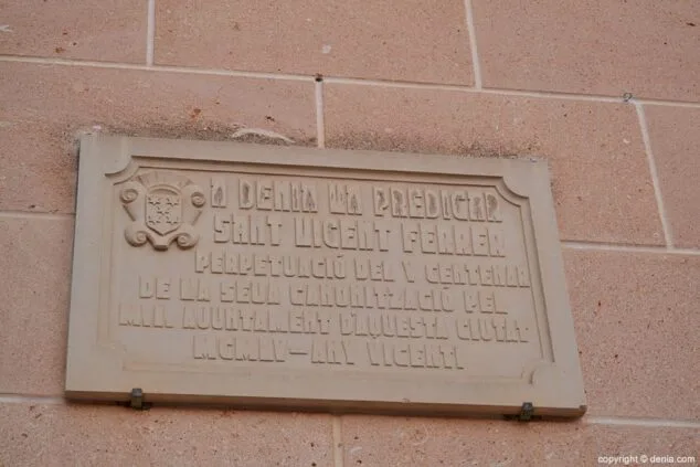 Iglesia de la Asunción inscripción