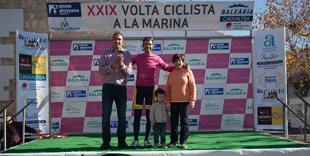 Javier Cherro es el primer líder de la Volta a la Marina tras ganar en Ondara 1 Javier Cherro maillot líder