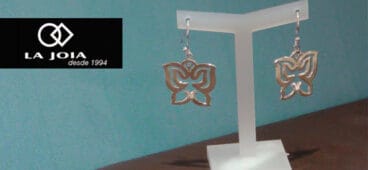 Joyería La Joia, Pendientes de plata, mariposa