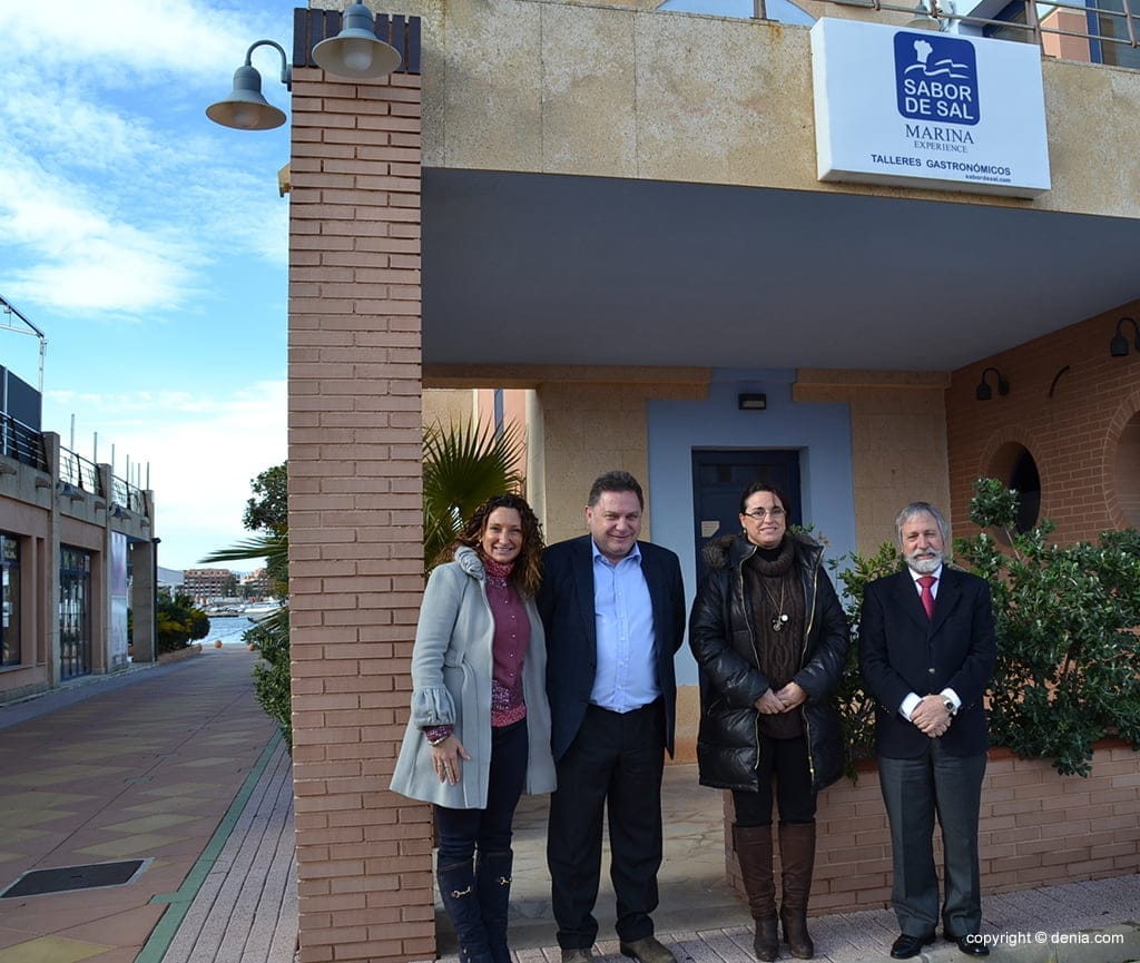Las ediles Gallego y Server junto a Morollo y Martínez