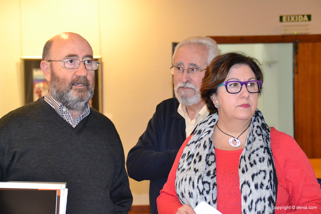 Pepa Sivera con Paco Moreno y Vicente Carrasco
