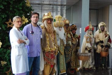 Visita de los Reyes Magos al Hospital