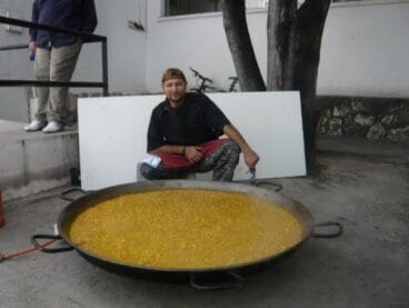 Paella gigante para evento
