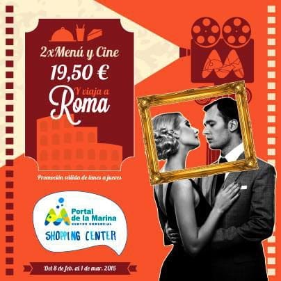 Febrero se llena de amor y regalos para los clientes de Portal de la Marina 2 Campaña Love de cine en Portal de la Marina