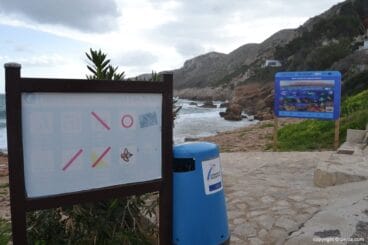 Cartelería actual en Les Rotes