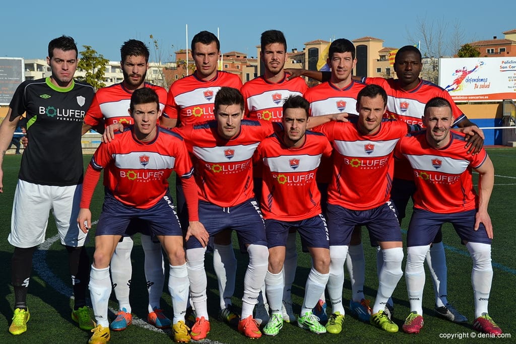 El once del Pego en Dénia