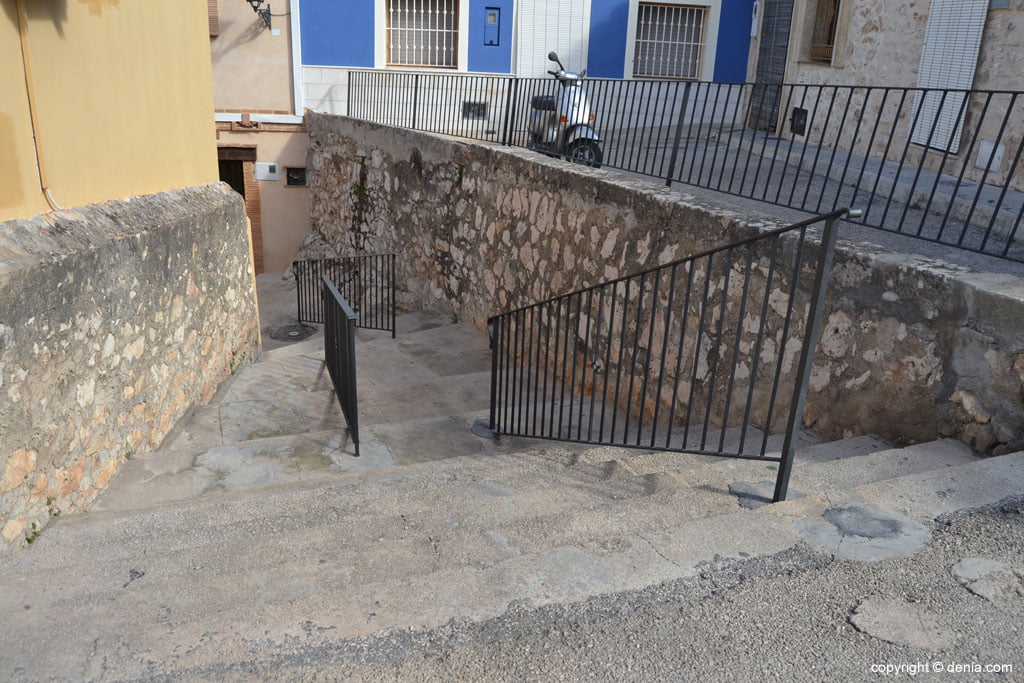 Escalera de la calle Santísima Trinidad de dénia