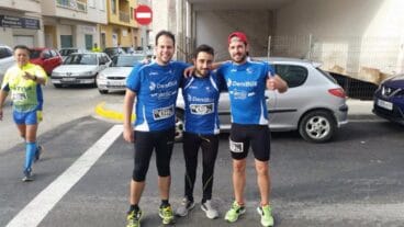 Luis Olmier junto a Javier López y Ángel Morera