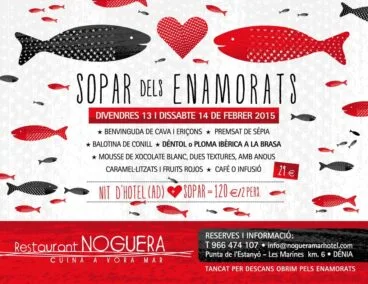 Menú San valentín Restaurante Noguera
