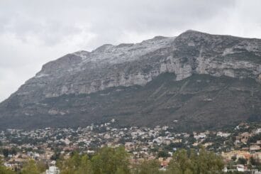 Nieve en el Montgó