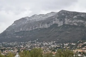 Nieve en el Montgó