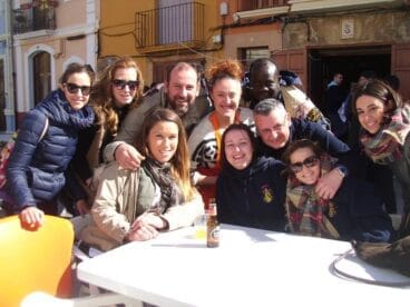 Participantes en el concurso de paellas de Baix la Mar