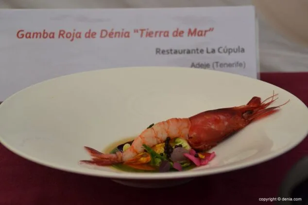 Plato del Restaurante La Cùpula Ganador del concurso