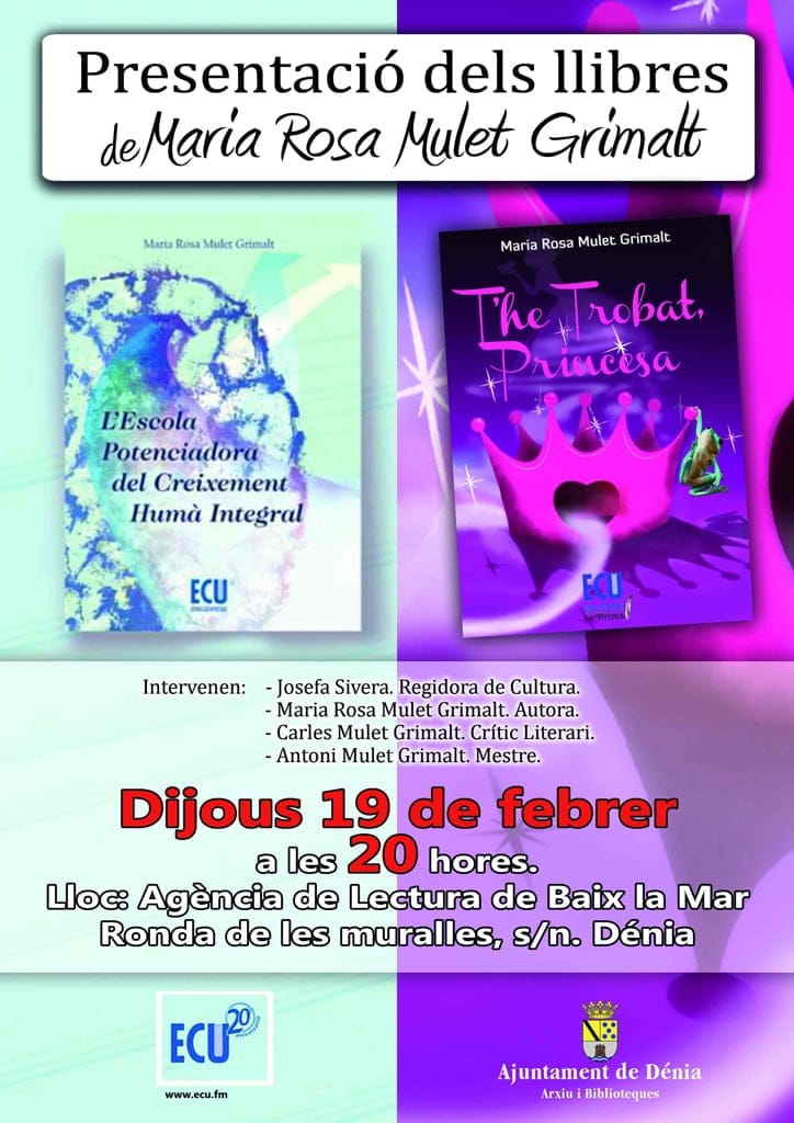Presentación de los libros de María Rosa Mulet