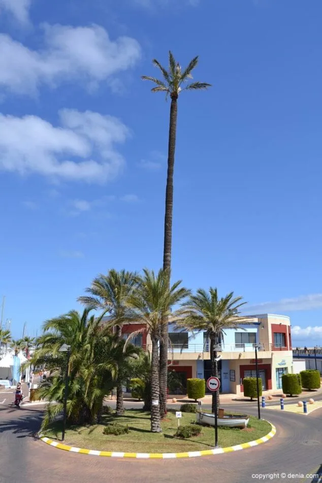 Rotonda de acceso al puerto deportivo Marina de Dénia
