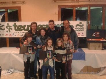 Tenistas dianense en la gala del C.T. Oliva