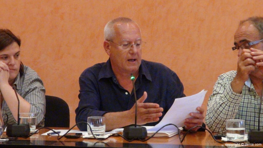 Los socialistas pedirán más reserva de suelo dotacional en sus alegaciones al PGE 1 Vicent Grimalt - secretario de los socialistas de Dénia
