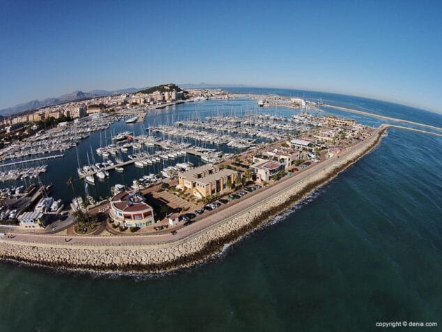 Vista aérea Marina de Dénia