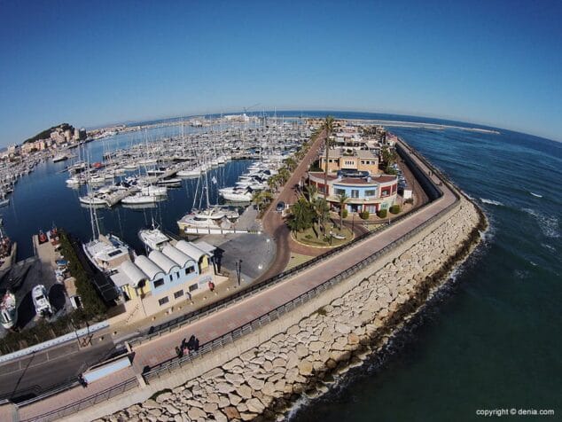 Vista aérea Puerto Deportivo Marina de Dénia