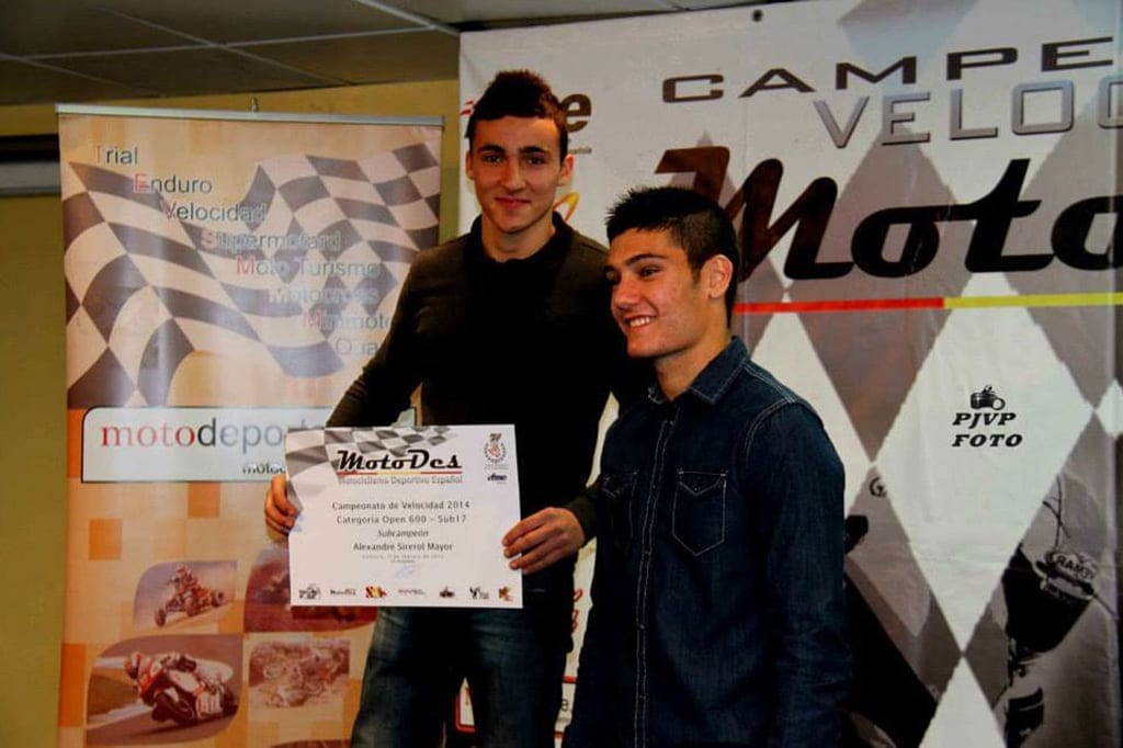 Álex Sirerol en la gala de la Federación Valenciana